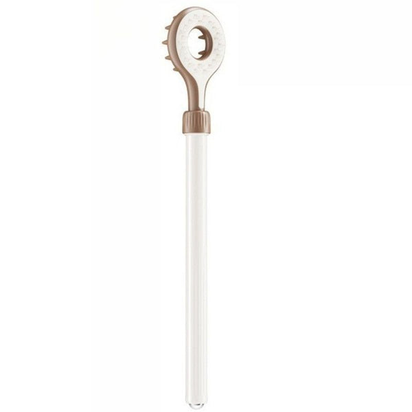 Retractable Double-Sided Back Scratcher with Massager (Brown)