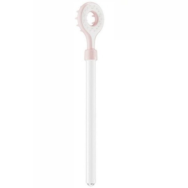 Retractable Double-Sided Back Scratcher, Multi-Function Itch Comfort Tool with Ball-Point Massager—Pink