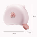 Bear Magnetic Retractable Tape Measure, Portable Body Measuring Ruler for Bust, Waist, and Hips—Brown