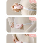 Bear Magnetic Retractable Tape Measure, Portable Body Measuring Ruler for Bust, Waist, and Hips—Pink