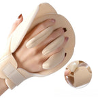 Finger Separator and Palm Support Pad, Adjustable Hook-and-Loop Hand Cushion for Fatigue Relief—Pack of 1 Pair