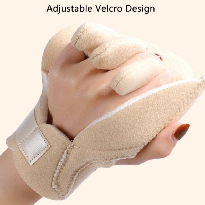 Finger Separator and Palm Support Pad, Adjustable Hook-and-Loop Hand Cushion for Fatigue Relief—Pack of 1 Pair