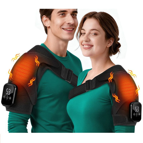 Electric Heated Vibration Massage Wrap for Knees & Shoulders