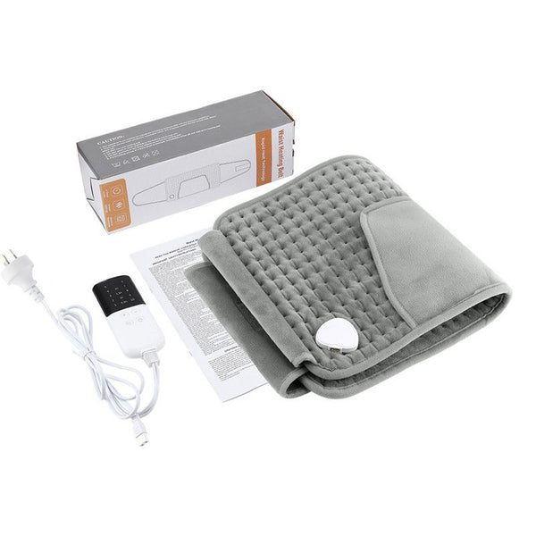 Electric Heating Waist Belt with Hand Warmer Pocket (Grey)
