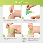 Wormwood Knee Patches Natural Herbal Warm Heat Plaster, Long Lasting Joint Relief Sticker for Knee Discomfort