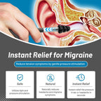Ear Pressure Relief Tool Handheld Ear Pressure Reducer for Head Tension Discomfort Relief-gray