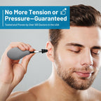 Ear Pressure Relief Tool Handheld Ear Pressure Reducer for Head Tension Discomfort Relief-black