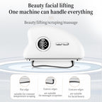 3-Speed Adjustable Smart Gua Sha Device - Photon Skin Rejuvenation Beauty Tool - EMS Microcurrent Lifting - Facial Massage Beauty Device - Constant-Temperature Gua Sha Beauty Device - Smart Digital Electric Gua Sha Board - Home Facial Care Tool - White