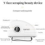 3-Speed Adjustable Smart Gua Sha Device - Photon Skin Rejuvenation Beauty Tool - EMS Microcurrent Lifting - Facial Massage Beauty Device - Constant-Temperature Gua Sha Beauty Device - Smart Digital Electric Gua Sha Board - Home Facial Care Tool - White