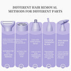 Digital Display Type-C Multi-Functional Electric Hair Remover for Women – Purple