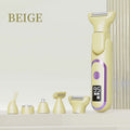 Digital Display Type-C Multi-Functional Electric Hair Remover for Women – Yellow
