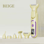 Digital Display Type-C Multi-Functional Electric Hair Remover for Women – Yellow