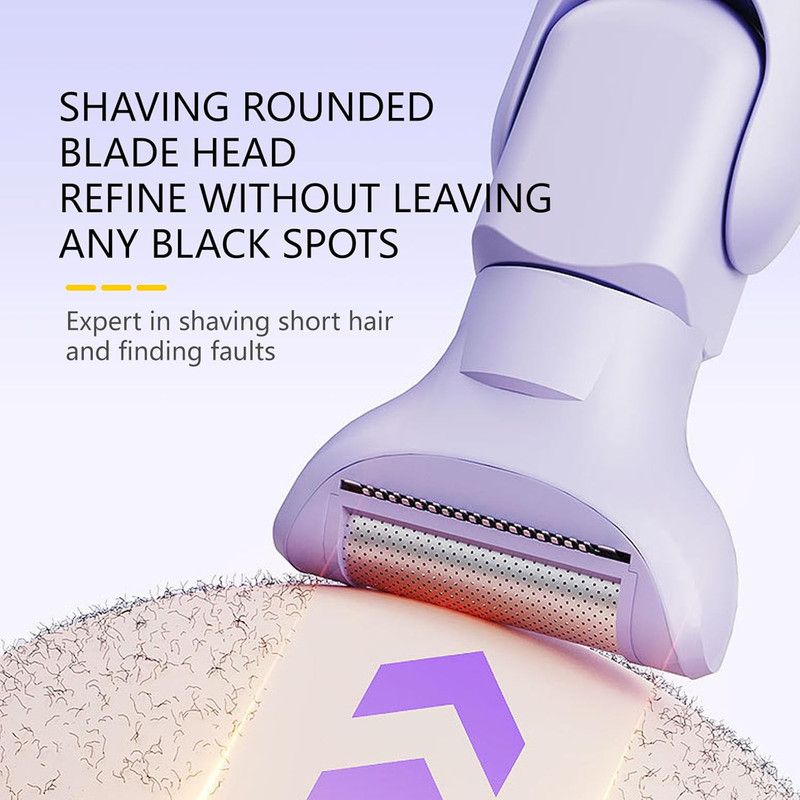 Digital Display Type-C Multi-Functional Electric Hair Remover for Women – White