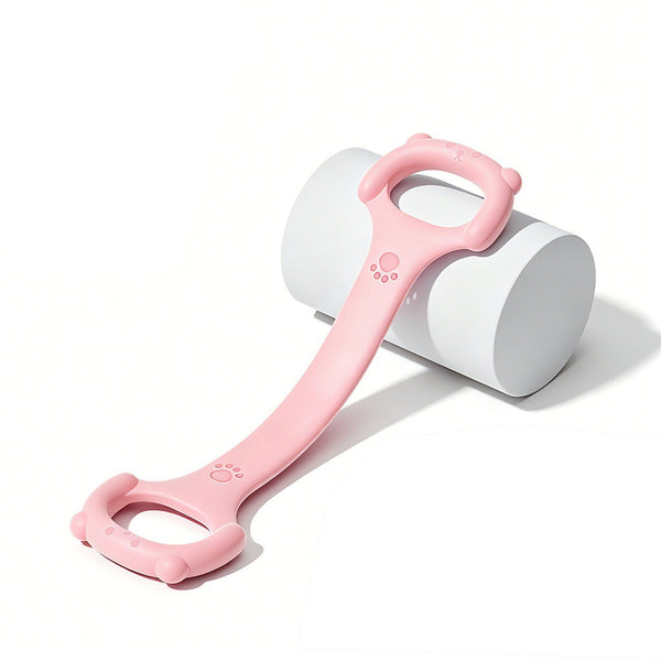 Resistance Band - 40 lbs - High-Elasticity, Break-Resistant - Home-Use Shoulder and Back Workout Tool - One-Piece Construction - Yoga Stretch Band - Back Training Tool - Back Shaping - Portable Fitness Equipment - Pink - 1 Piece