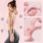 Resistance Band - 40 lbs - High-Elasticity, Break-Resistant - Home-Use Shoulder and Back Workout Tool - One-Piece Construction - Yoga Stretch Band - Back Training Tool - Back Shaping - Portable Fitness Equipment - Pink - 1 Piece