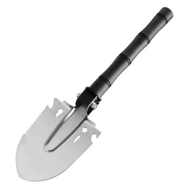 Outdoor Multi-functional Entrenching Shovel — Non-Folding, Portable Iron Spade for Hiking, Camping, Wilderness Fishing, and Digging