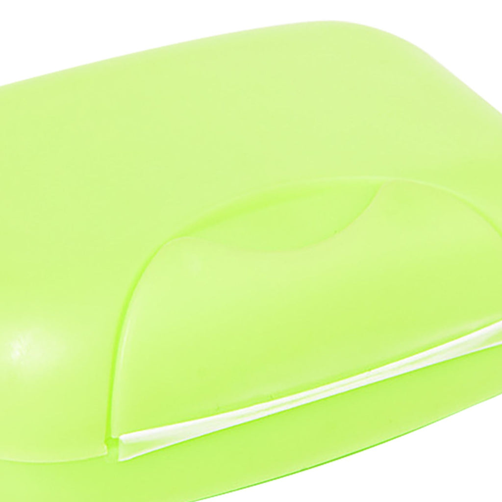 Travel Soap Container Waterproof Portable Bar Soap Case Holder Leakproof Soap Box for Home Hotel Green