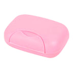 Travel Soap Container Waterproof Portable Bar Soap Case Holder Leakproof Soap Box for Home Hotel Pink
