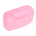 Travel Soap Container Waterproof Portable Bar Soap Case Holder Leakproof Soap Box for Home Hotel Pink