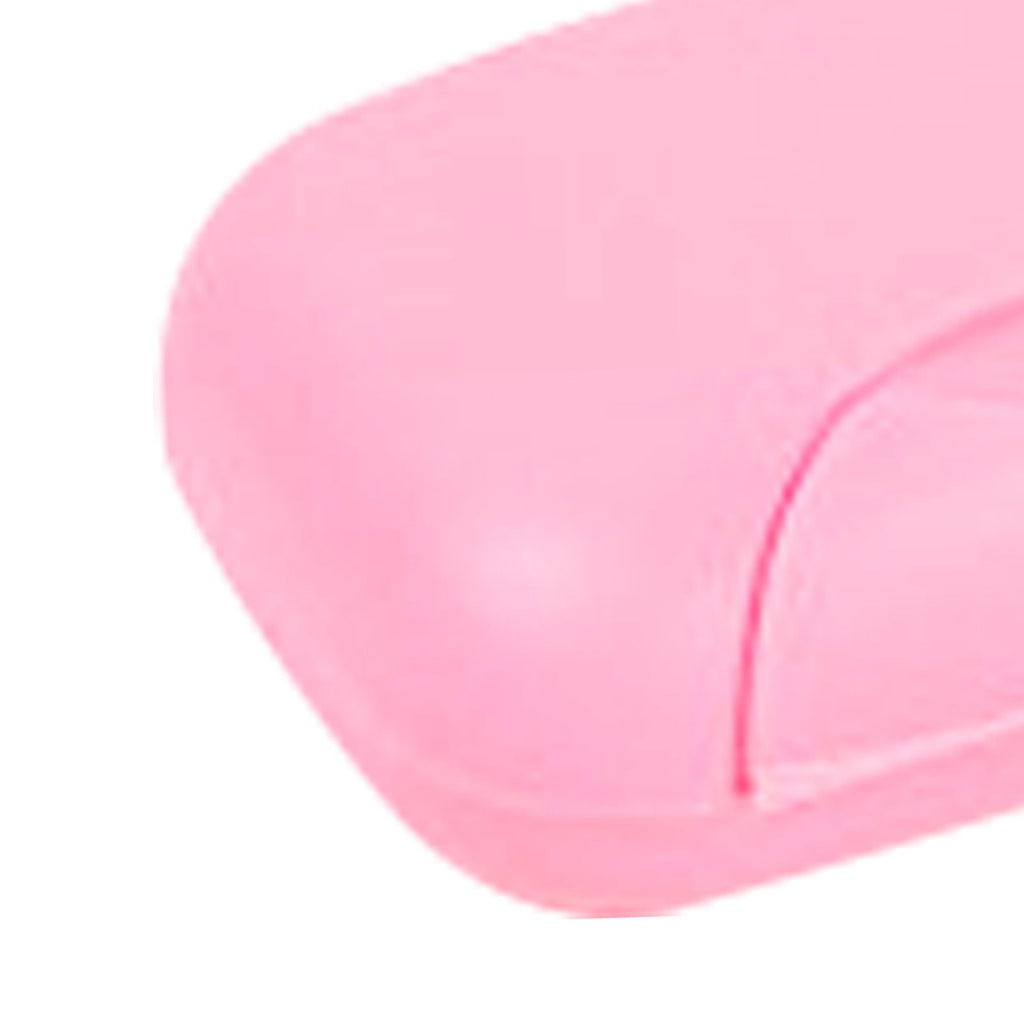 Travel Soap Container Waterproof Portable Bar Soap Case Holder Leakproof Soap Box for Home Hotel Pink