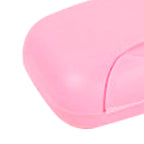 Travel Soap Container Waterproof Portable Bar Soap Case Holder Leakproof Soap Box for Home Hotel Pink