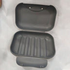 Soap Container Waterproof Washable Grey Portable Soap Case with Lock for Home Ourdoor Travelling