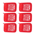 6Pcs Christmas Pot Holders with Pocket Heat Resistant Hot Pad Oven Mitts Cookie Bag Christmas Pot Rack Baking Kit