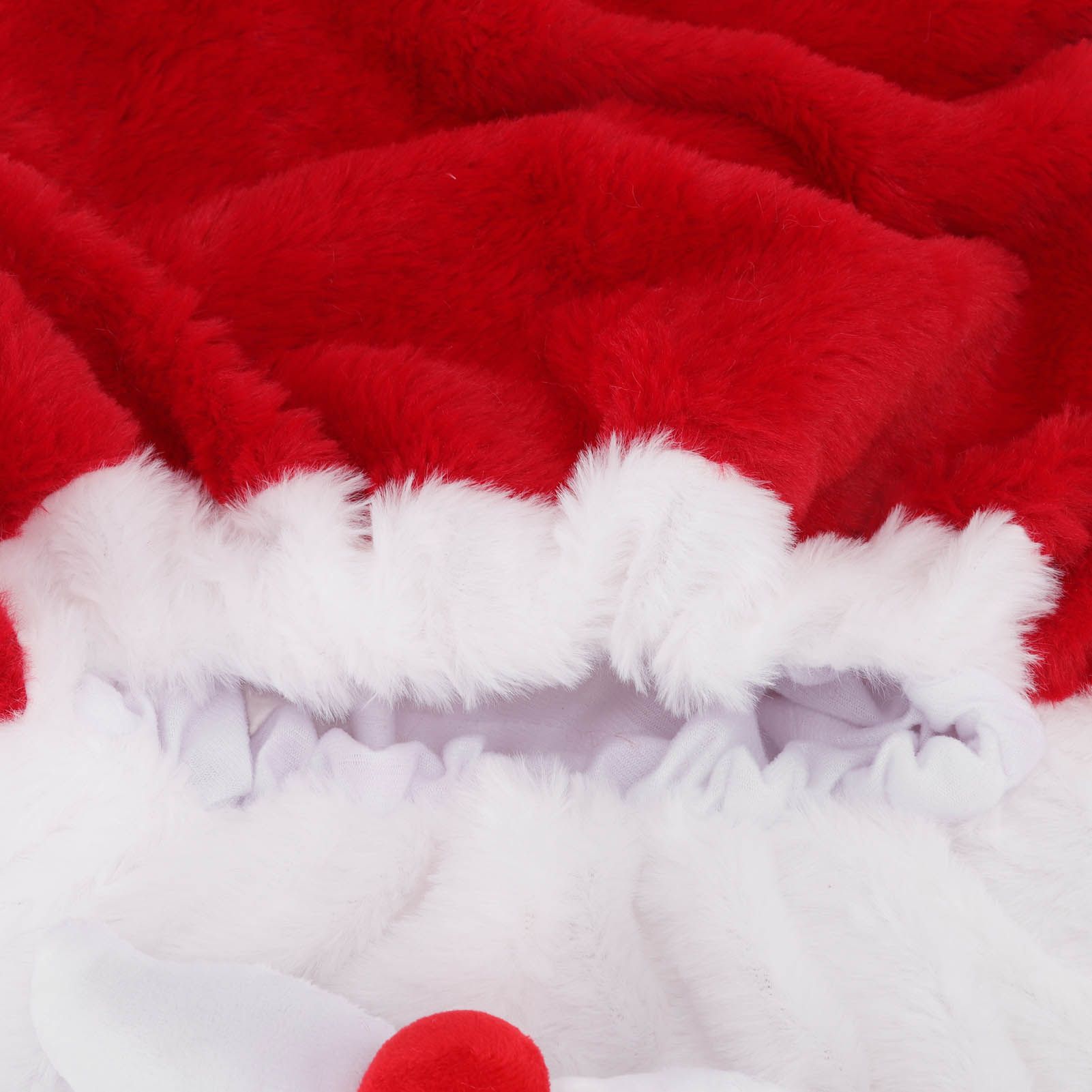Christmas Helmet Cover Plush Scratch Proof Motorcycle Helmet Hat for Entertainment Decoration