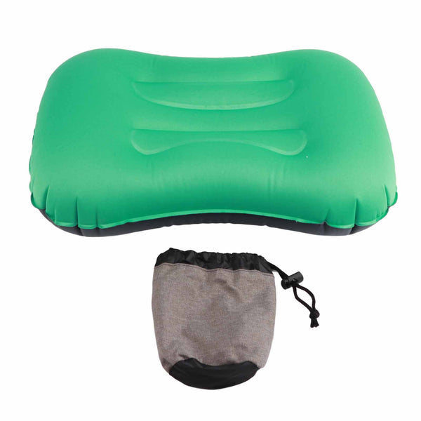 Inflatable Pillow Curved Structure Self Inflating Foldable Portable Inflatable Camping Travel Pillow for Indoor Outdoor