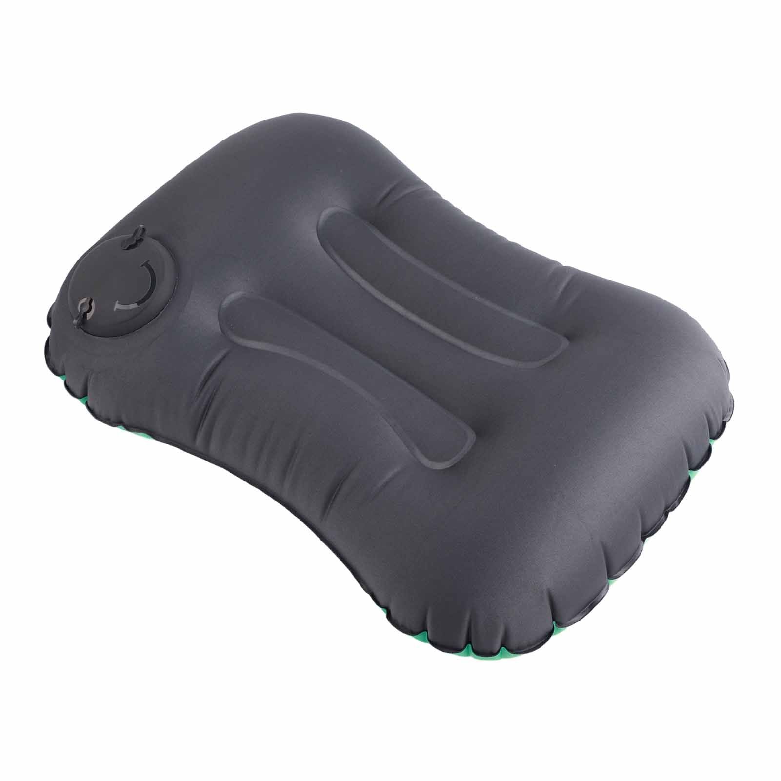 Inflatable Pillow Curved Structure Self Inflating Foldable Portable Inflatable Camping Travel Pillow for Indoor Outdoor