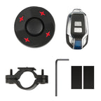 Bike Alarm with Light Wireless Anti Theft Bike Motorcycle Rear Light Alarm Louder Volume Bike Security Alarm System Black Single Remote