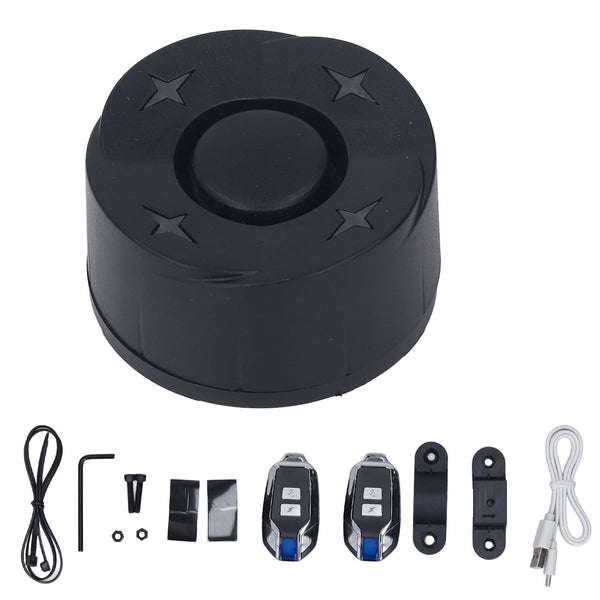 Bike Alarm with Light Wireless Anti Theft Bike Motorcycle Rear Light Alarm Louder Volume Bike Security Alarm System Black Dual Remote