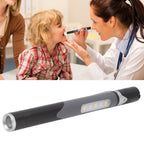 Pen Flashlight USB Charge 3 Light Sources LED Chip Clip Design Widely Used Pen Light Flashlight for Repair Hospital Black