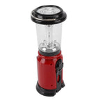 Radio Lantern Hand Crank USB Rechargeable Multi Functional AM FM Emergency Radio LED Flashlight for Camping Hiking Red