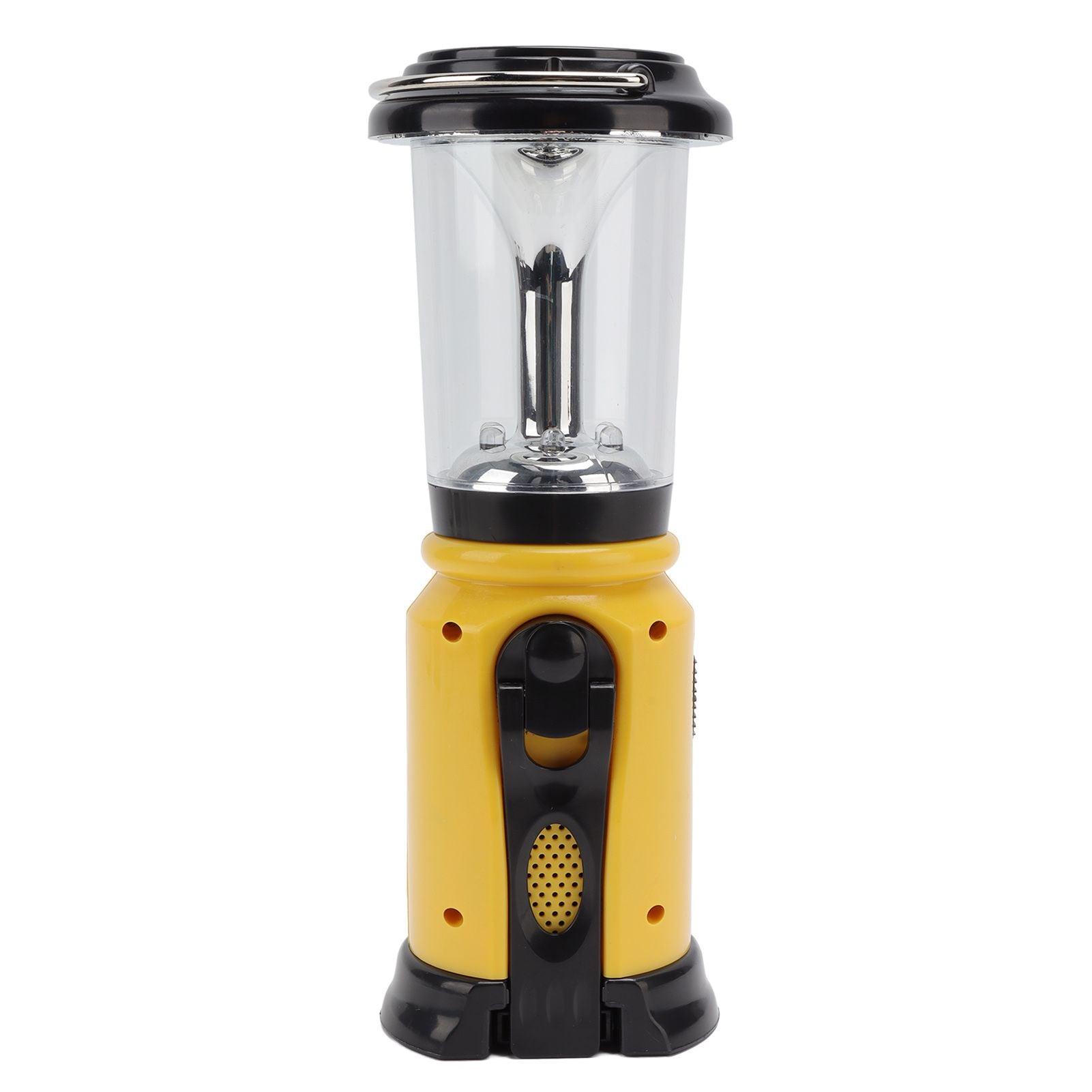 Radio Lantern Hand Crank USB Rechargeable Multi Functional AM FM Emergency Radio LED Flashlight for Camping Hiking Yellow