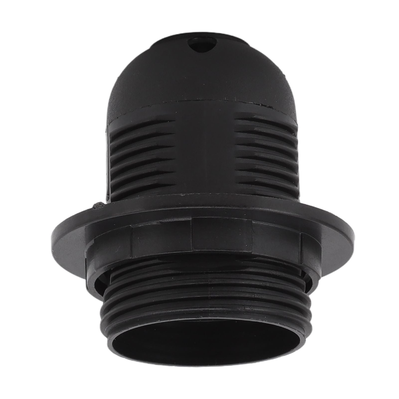 10Pcs E27 Light Base Socket Copper Core High Temperature Resistance E27 Light Holder Base with Lamp Sleeve for DIY Black