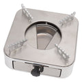 Alcohol Stove Stainless Steel Silver One Piece Design Drawer Structure Spirit Burner for Home Hiking