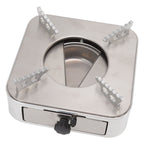 Alcohol Stove Stainless Steel Silver One Piece Design Drawer Structure Spirit Burner for Home Hiking