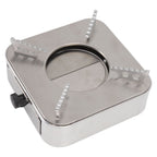 Alcohol Stove Stainless Steel Silver One Piece Design Drawer Structure Spirit Burner for Home Hiking