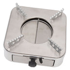 Alcohol Stove Stainless Steel Silver One Piece Design Drawer Structure Spirit Burner for Home Hiking