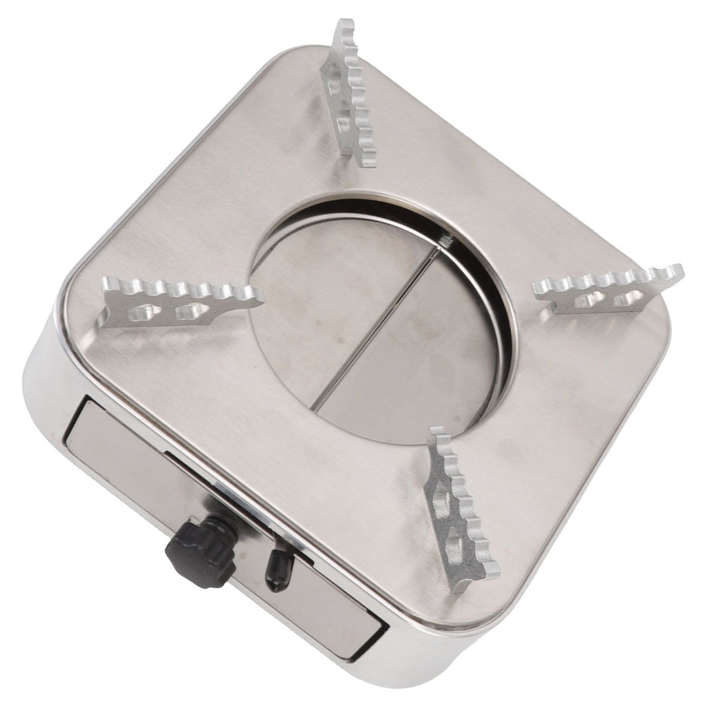 Alcohol Stove Stainless Steel Silver One Piece Design Drawer Structure Spirit Burner for Home Hiking