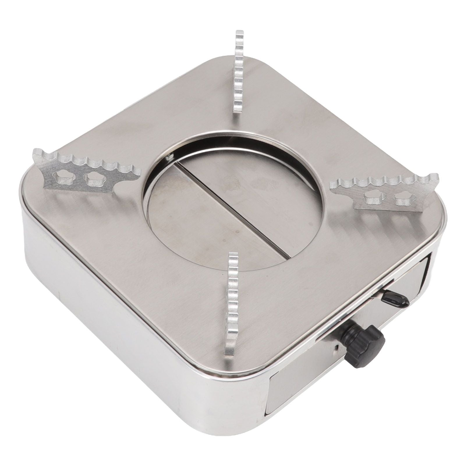 Alcohol Stove Stainless Steel Silver One Piece Design Drawer Structure Spirit Burner for Home Hiking
