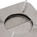 Alcohol Stove Stainless Steel Silver One Piece Design Drawer Structure Spirit Burner for Home Hiking