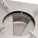 Alcohol Stove Stainless Steel Silver One Piece Design Drawer Structure Spirit Burner for Home Hiking
