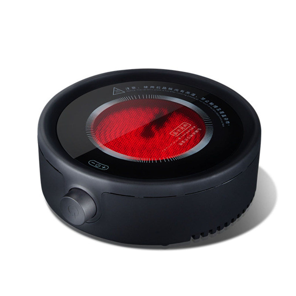 Silent Electric Tea Stove Small Ceramic Hot Plate for Boiling Water Making Coffee Knob Adjustment CN Plug