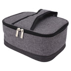 USB Heating Insulation Bag Portable Electric Heating Food Container Constant Temperature Heating Bag for Outdoor Light Gray