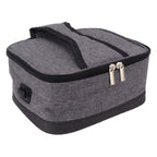USB Heating Insulation Bag Portable Electric Heating Food Container Constant Temperature Heating Bag for Outdoor Light Gray