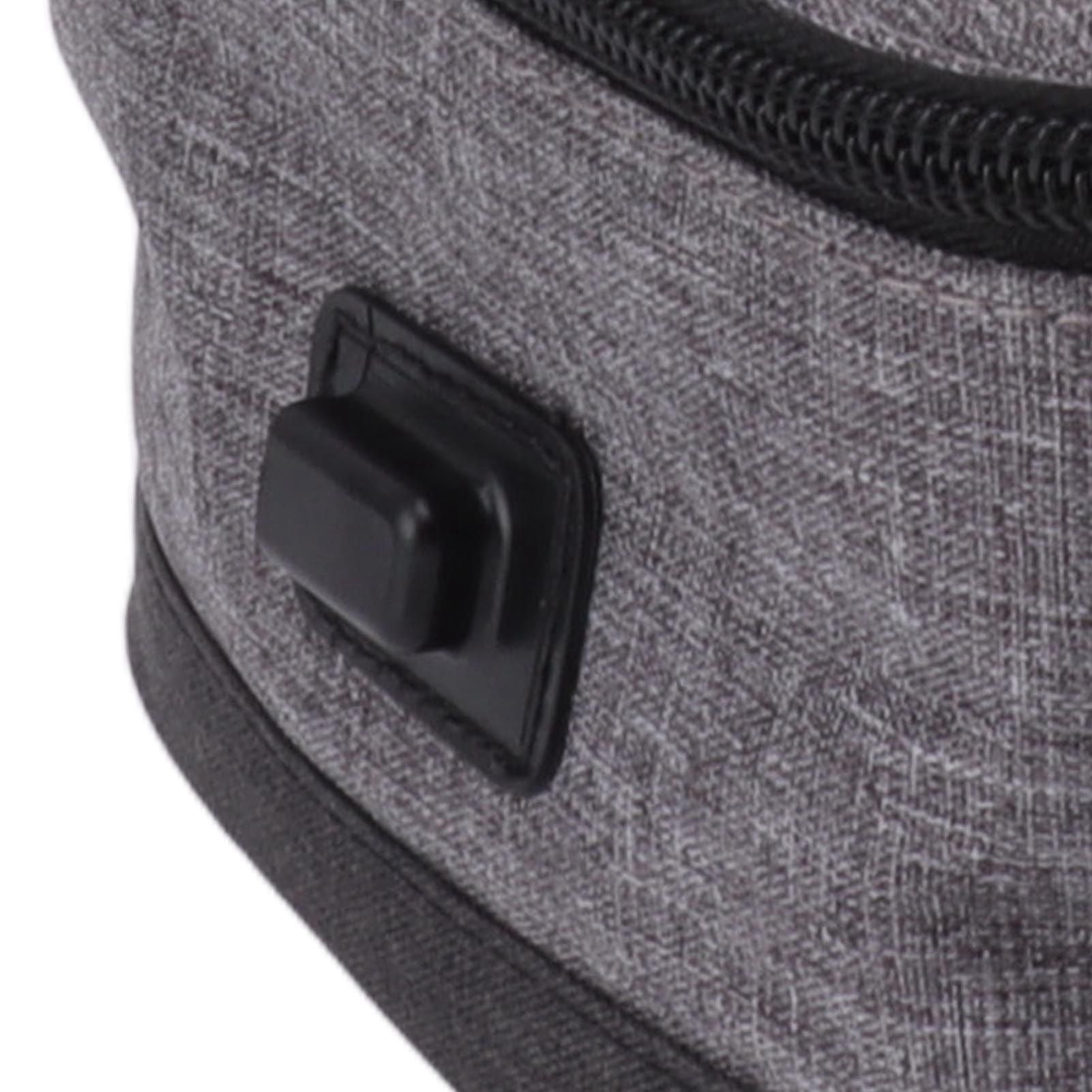 USB Heating Insulation Bag Portable Electric Heating Food Container Constant Temperature Heating Bag for Outdoor Light Gray