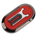 Mobile Phone Holder Stand Cigarette Lighter Rechargeable with Charging Cable Phone Ring Holder Red