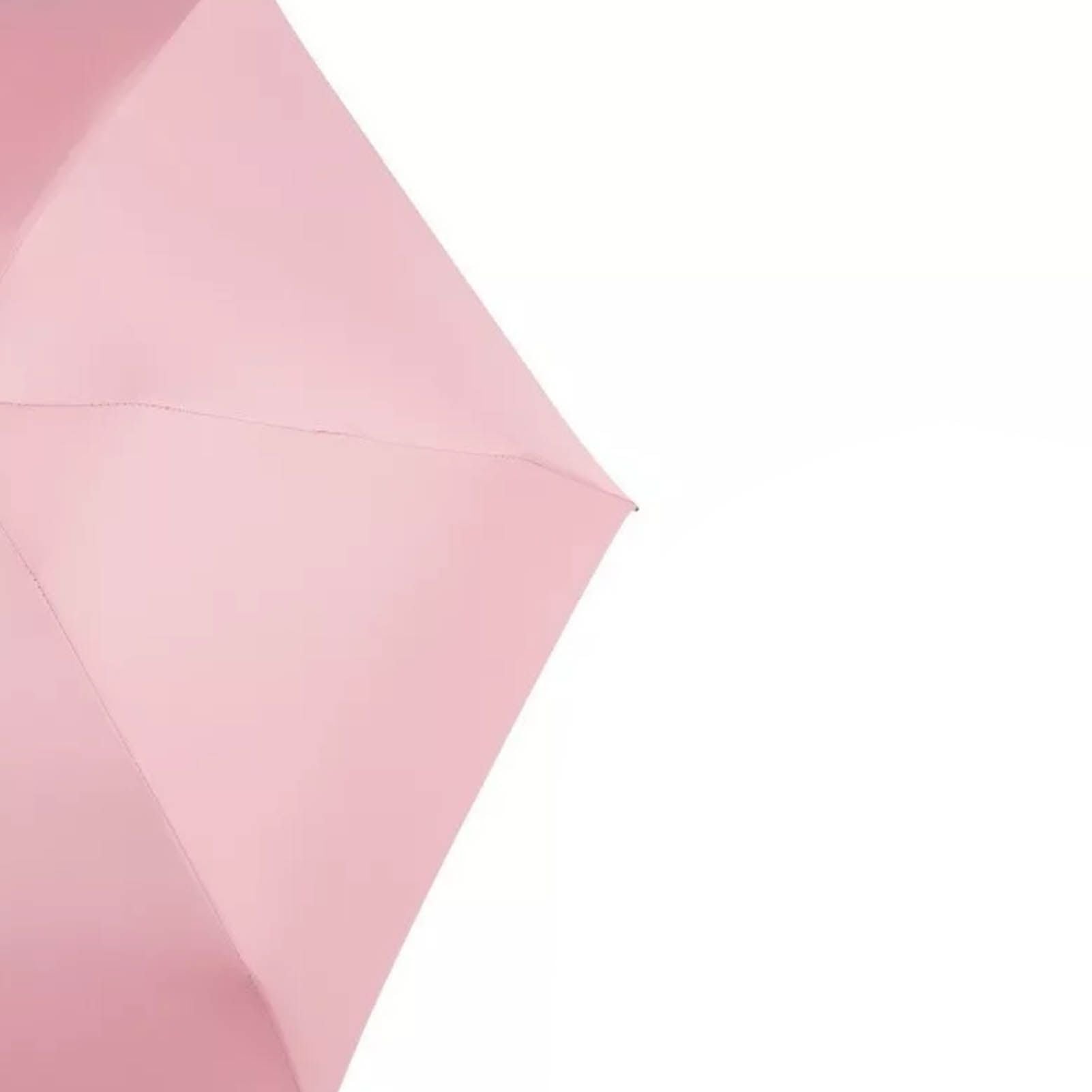 Pocket Umbrella Mini Compact Foldable Umbrella Pink for Sunny and Rainny Days 6 Umbrella Ribs